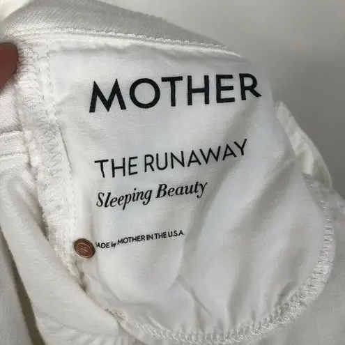 MOTHER Denim MOTHER Jeans The Runaway Cropped in Sleeping Beauty White Women's Size 27