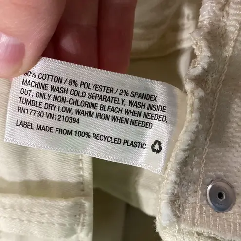 Isabel Maternity off white skinny paneled maternity jeans size 4