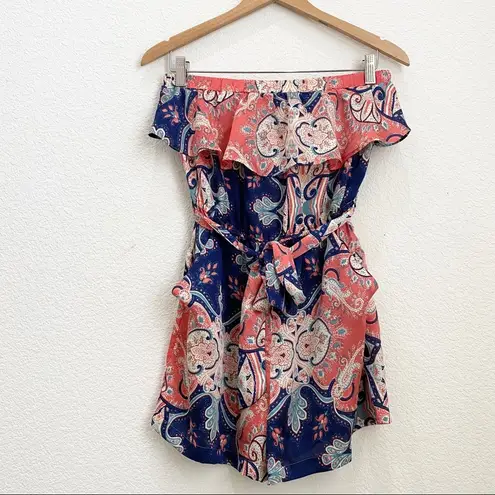 MP Metropark Ruffle Tube Strapless Romper S