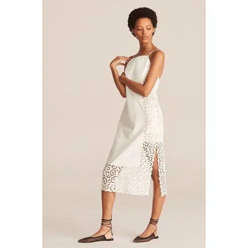 Rebecca Taylor Agnes Embroidery Dress in Milk Size 8 NWT