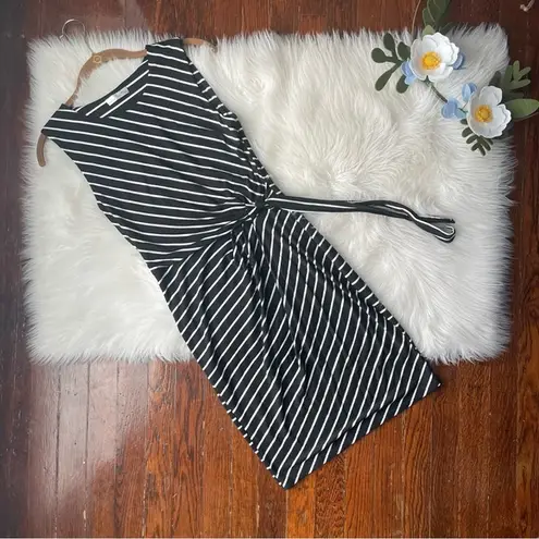 Nine Britton Black & White Stripe Dress NWOT