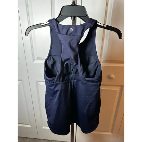 Lululemon Navy Sports Bra Tank Top S Blue