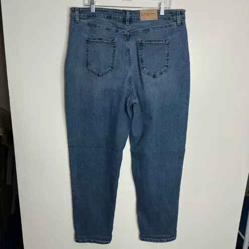 L.L. Bean 207 Vintage High Rise Boyfriend Jeans Faded Indigo Size 18 Medium Tall Blue