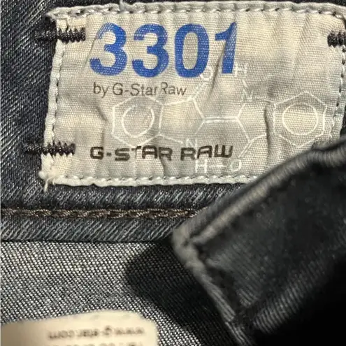 G-Star Raw 3301 Womens Skinny Straight Denim Jeans, Size 24x30