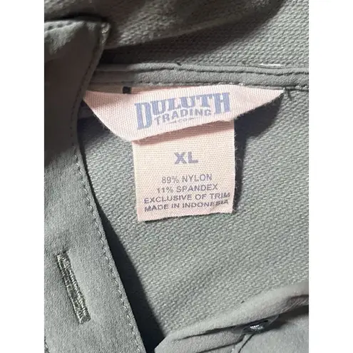 Duluth Trading Co Women's Green Flexpedition Shirt Jacket Shacket Sz. XL Stretch