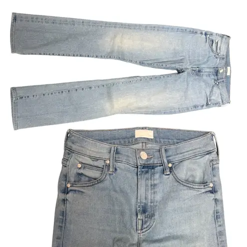 MOTHER THE RASCAL STRAIGHT JEANS IN WHEN IN ROME 25" EUC Blue