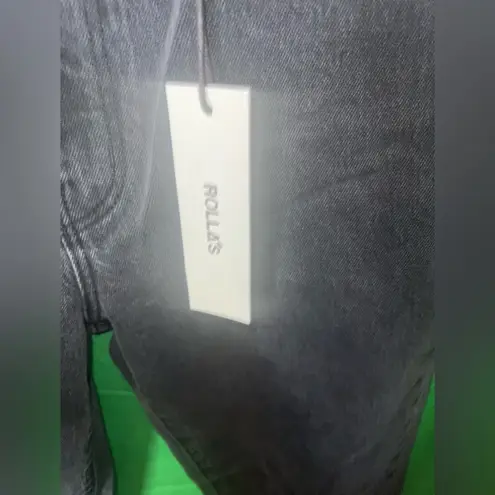 Rolla's NWT High Rise Original Straight Brad Black Worn Jeans size 27