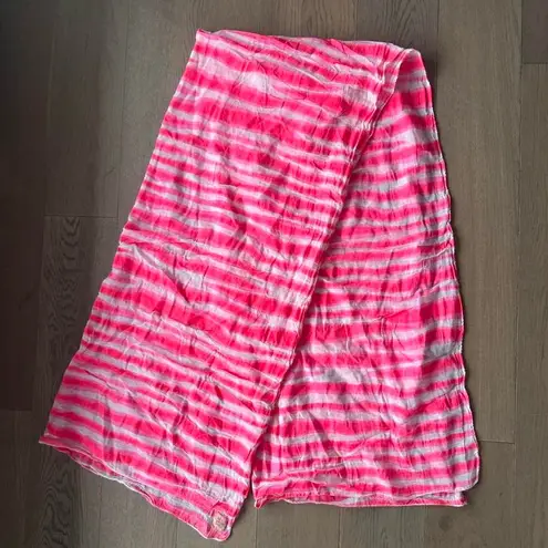 BECKSONDERGAARD 100% LINEN SCARF Pink