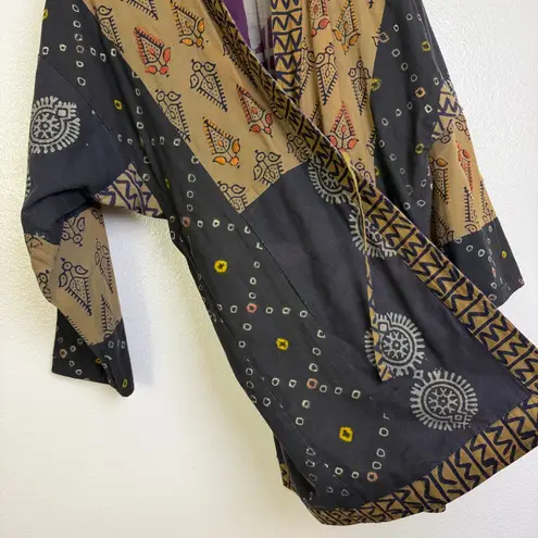 Handmade Jacket Art to Wear Top Womens OS Purple Reversible Patchwork Embroider Size undefined