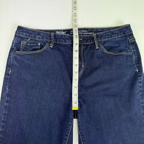 Mossimo Denim Mossimo Curvy Skinny Jeans Size 12 R/R Blue Stretch Denim Mid Rise