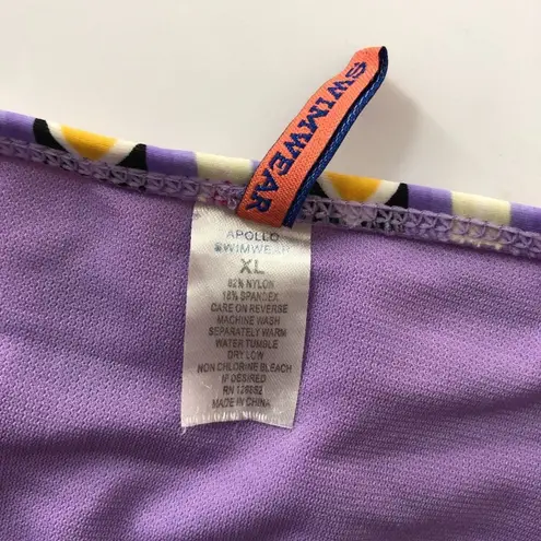 Apollo Swimwear Bikini Bottom Southwest Aztec Print Hipster Purple Pink XL