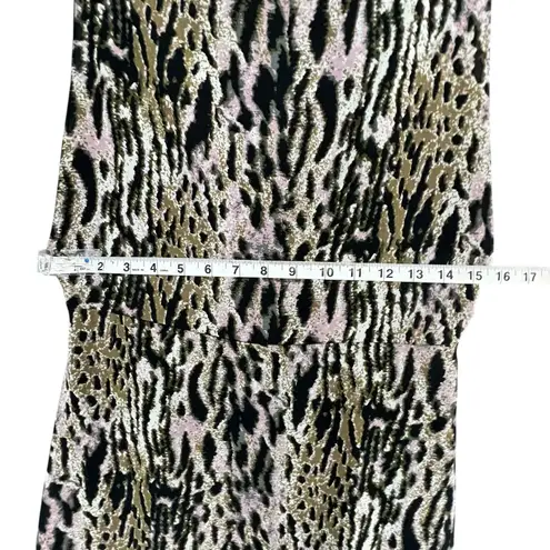 For Love & Lemons Y2K Maxi Dress M Black Pink Leopard Sleeveless Boho Mob Wife Size M
