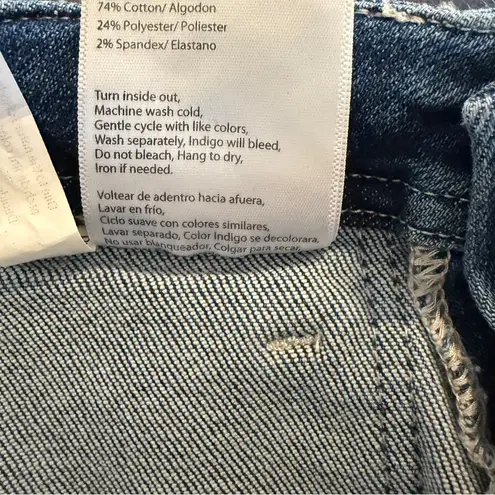 Risen Jeans Style RDP5652 | Utility Cargo Jogger Denim Pants Women’s Size 1/25 Blue