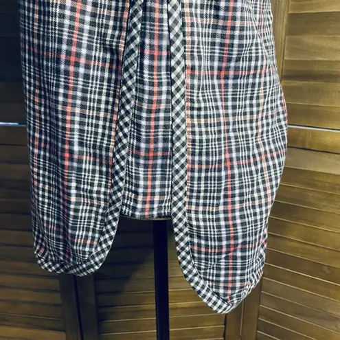 J.Jill Gingham & Plaid Button Front Shirt Size XS Red