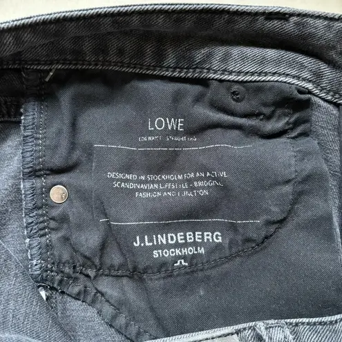 J. Lindeberg Women’s Lowe Low Rise Straight Leg Kohl Black Jean Size 32