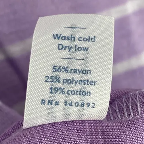 Marine layer NWT Lavender Purple Stripe Double Knit Crew Neck Sweater Size Small