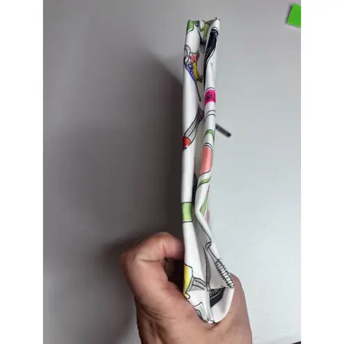 Clinique Makeup Bag Zip Pouch Cosmetic Case White Multi Travel GWP