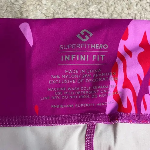NWT Superfit Hero Super Swim Booty Shorts Fuchsia Sunset Size InfiniFit 7X Pink