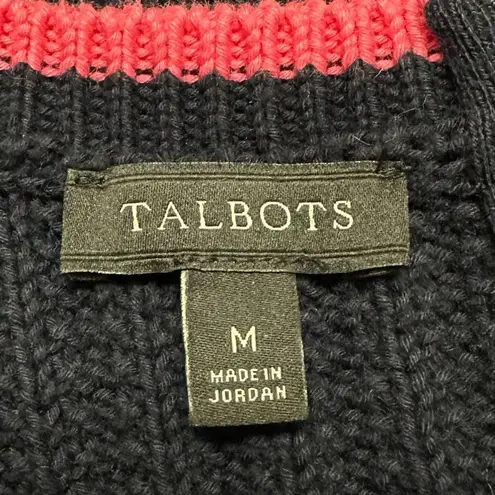 Talbots  100% Cotton Textured Crewneck Long Sleeves Sweater