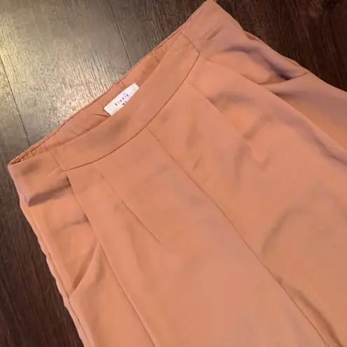 Elodie Front Pleat Cropped Wide Leg Pants