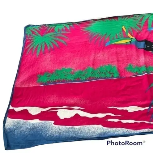 Jacques Rollet toucans Sarong Wrap tropical paradise Vintage Pink Size undefined