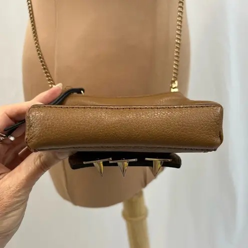 Kelsi Dagger Brown Leather Small Wallet Crossbody Handbag Purse