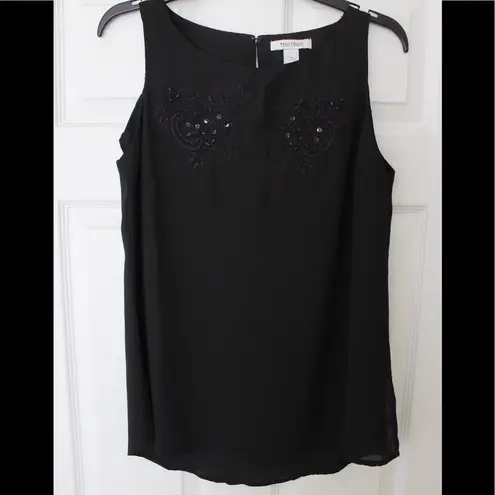 White House | Black Market WHBM | floral sequin embroidered tank top