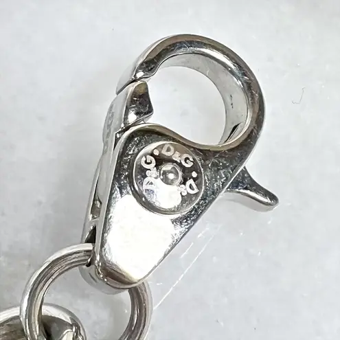 Dolce & Gabbana Silver and Crystal Adjustable Charm Bracelet