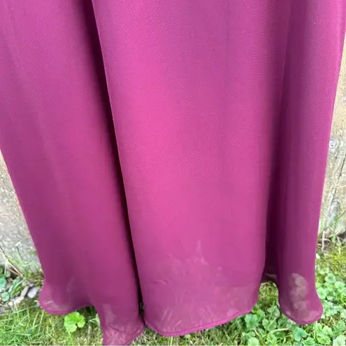 Birdy Grey Gwennie Dress in Chiffon Cabernet Sz Medium
