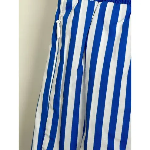 Frame  Women's Blue Stripe Organic Cotton Boxer Shorts Size XS NEW MSRP $229