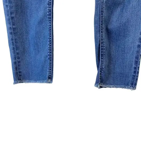 KanCan Women’s Estilo Distressed & Frayed Button Fly Skinny Jeans Blue Size undefined