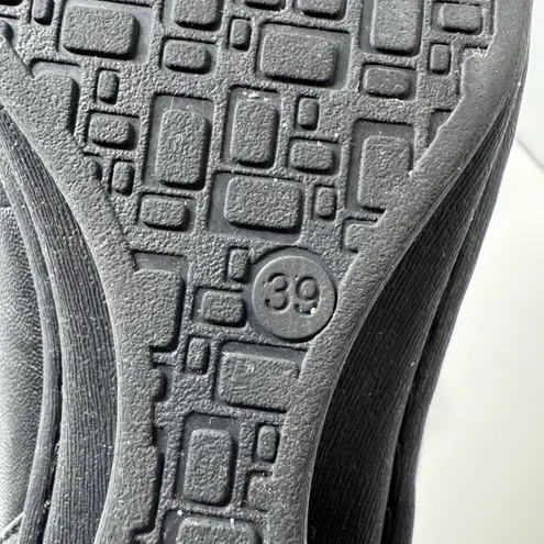 Dansko Black Leather Double Strap Studded Mary Jane Clogs Wedges Shoes Size 39