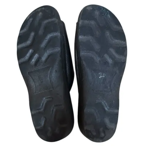 Italian Shoemakers Black Mules Comfortable Design