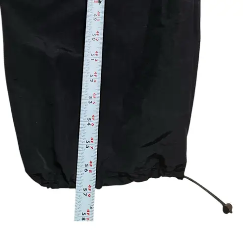 Steve Madden NYC Set Black Parachute Jumpsuit Jacket Size Medium Y2K Gorpcore