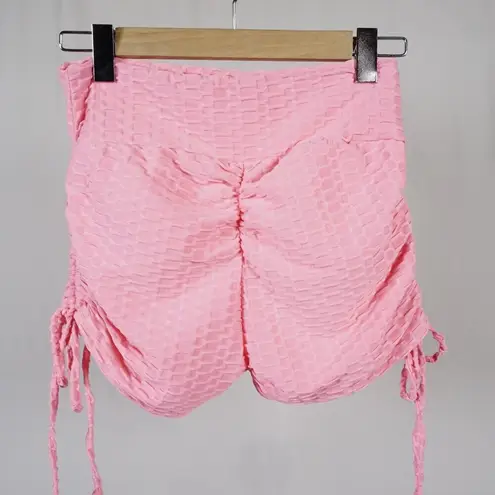 Butt Lifting High Waist Swim Shorts Women's Medium Neon Pink TikTok