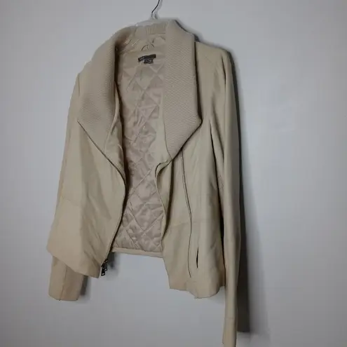 Vince  goat leather cream jacket