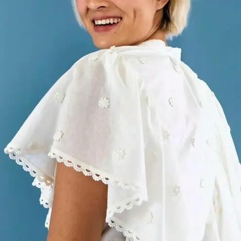 Farm Rio Farm Rio Off-White 3D Flower Mini Dress Size M