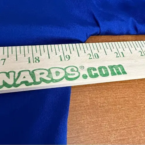 Single, women’s size small, long sleeve, midi, sheer, lightweight dress Blue