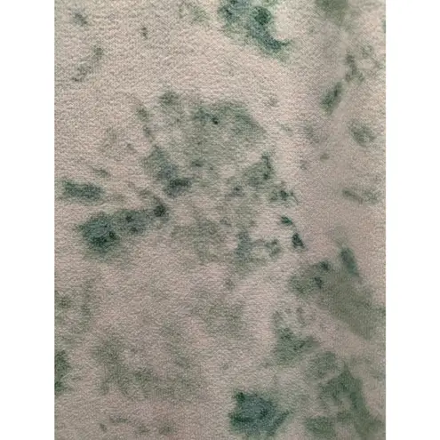 Vintage KIKIT Women Size Large Green White Tie Dye Terrycloth