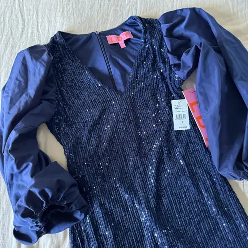 L.D.T. Giselle Sequin Mini Shift Dress, NWT, size 0