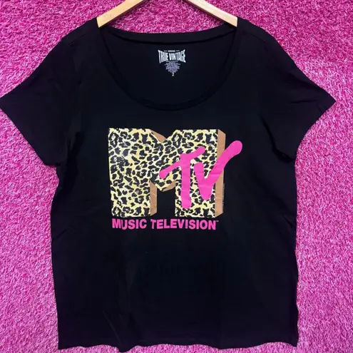 MTV Jersey Shore Style Leopard print logo Tshirt plus size 2
