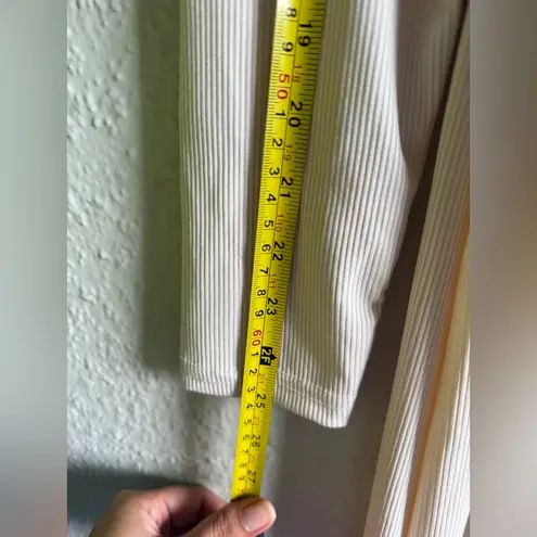 Women’s Long Sleeve Ribbed Athletic Jumpsuit – Nude Beige One Piece Size M Size M