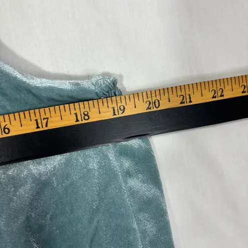 Xhilaration  Velvet Layered Crop Top Womens L Sage Strappy Y2K Fairy Soft Girl