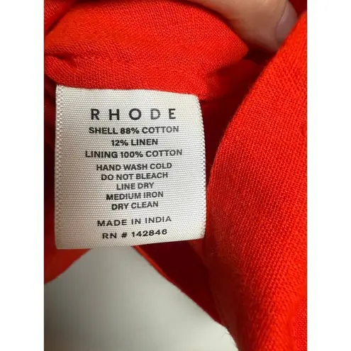 Rhode Veronica Top in Electric Red Sz. XS