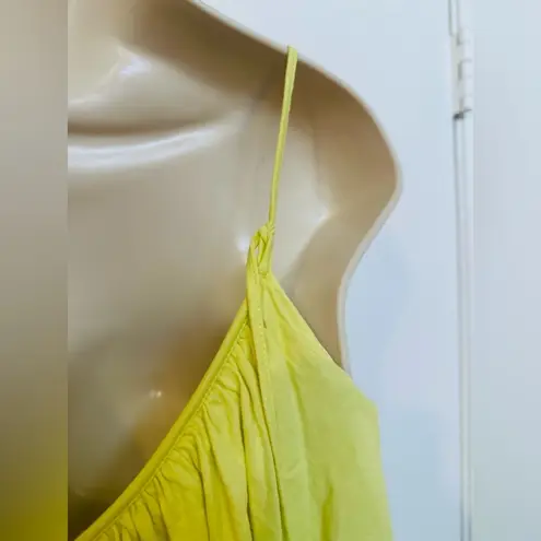 Rebecca Taylor Womens Sleeveless Cami Ruffled Top XS Bright Yellow Tank Top