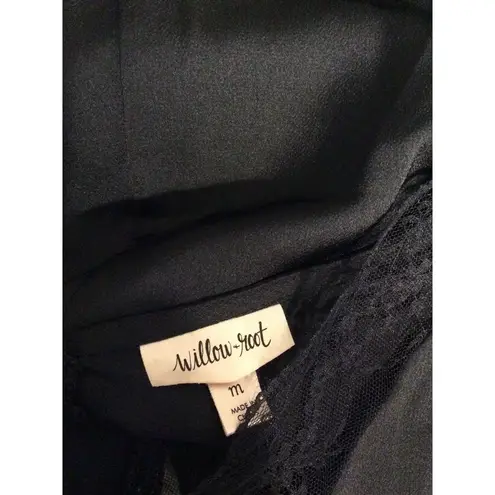 Willow & Root Black Lace Cami Womens Size Medium M