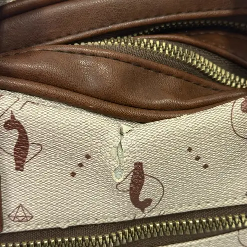 Baby Phat Vintage Logo Satchel Bag Brown Beige Y2K Purse