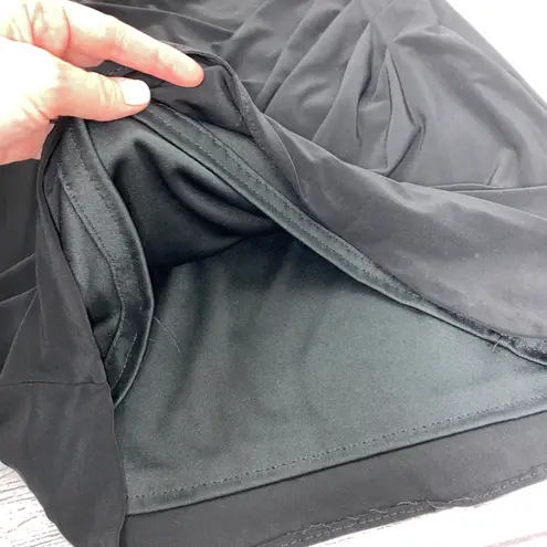 JS Boutique one shoulder rouched dress w/sequin appliqué black sz 6