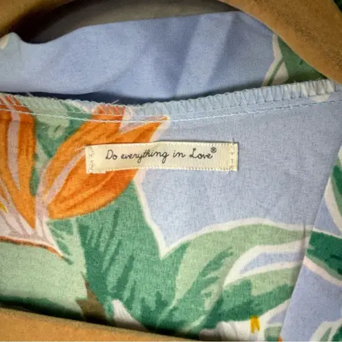 Do Everything In Love Floral Open Front Cuffed Sleeve Kimono- Womens OS