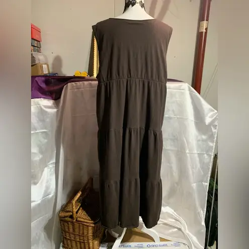 White Stag Brown Tiered Dress